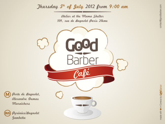 GoodBarber Café - Thursday, July 5th in Paris GoodBarber Café - Thursday, July 5th in Paris