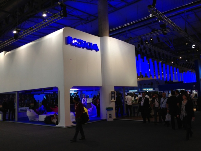 Nokia & Samsung competes for the hugest booth award I guess.. Nokia & Samsung competes for the hugest booth award I guess..
