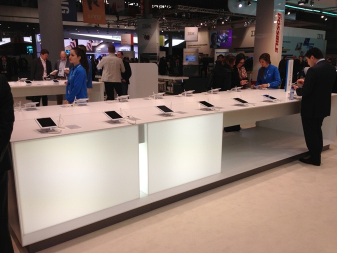 20% of the booth dedicated to Galaxy Note 8.0 20% of the booth dedicated to Galaxy Note 8.0